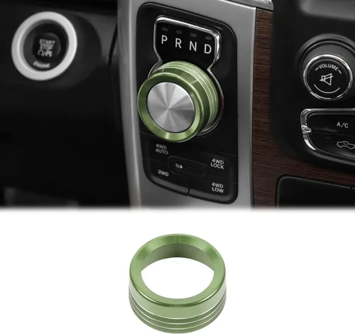 Vista 7 de Voodonala para Dodge RAM - Cubierta de perilla selectora de ajuste de interruptor de faro delantero de aluminio para Dodge RAM 2010-2017, accesorios