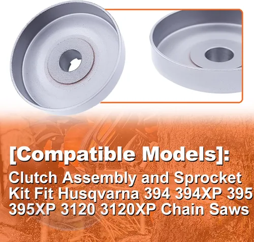 Vista 5 de Kit de rodamientos de piñón de llanta de tambor de embrague 3/8-7T para Husqvarna 3120 394XP 395XP 3120XP Jonsered 2094 2095 motosierra 503701501