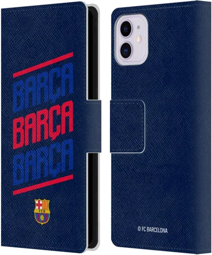 Vista 62 de Head Case Designs Funda de piel con licencia oficial del FC Barcelona Barca Crest Graphics para iPhone 11
