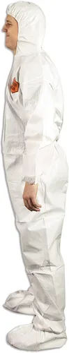 Vista 3 de Quest Barrierwear - Overol desechable para hombres y mujeres, traje protector para materiales peligrosos