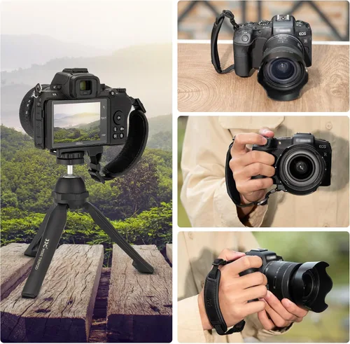 Vista 8 de JJC Correa de mano para cámara Nikon Z fc Zfc Z5 Z6 Z7 Z6II Z7II Z50 ZR D7500 D7200 D5600 D3500 D3200 Coolpix P1000 P950 B700 B600 P7800 P900 P610