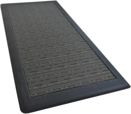 Vista 3 de iCustomRug Tapete ergonómico antifatiga, para estar cómodo de pie en la cocina, baño, estación de trabajo, tapete de espuma viscoelástica de 39 x 20