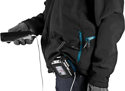 Vista 13 de Makita DCJ205ZS LXT Chaleco con calentador, de 18 voltios, solo (negro, S), pequeño