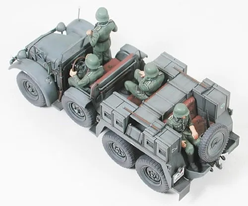 Vista 6 de Tamiya Modelos Krupp Protze Camión de remolque con kit de modelo Pak de 1.457 in