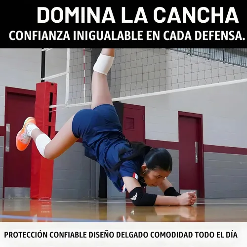 Vista 5 de Coderas de Voleibol - Protección de Alto Rendimiento, Espuma EVA de 10mm de Grosor en Dos Tallas para un Ajuste Seguro y Cómodo