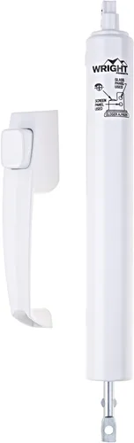 Vista 2 de Wright Products Lanai Kit de Herrajes para Puerta Mosquitera Resistente a la Corrosión – Cierre Neumático con Pestillo de Botón Pulsador, Sin Blanco