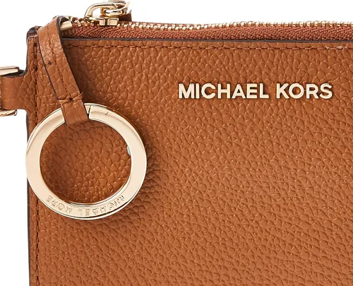 Vista 3 de Michael Kors Cartera para mujer, color marrón, Brandy, Monedero pequeño Mercer