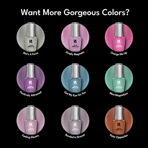 Vista 6 de Red Carpet Manicure Fortify & Protect - Esmalte de gel con imán de terciopelo bronce para uñas fuertes y saludables, impregnado con vitamina A