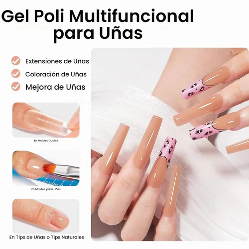 Vista 4 de GELLEN - Gel de polietileno desnudo, constructor de gel de extensión de uñas, HEMA y TPO y sin TMPTA