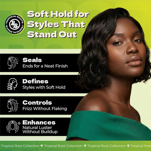 Vista 2 de Bronner Bros Tropical Roots - Crema para trenzas, rastas y giros