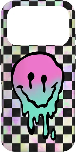 Vista 30 de Blah Drippy Pink Teal Y2K Graphic Case for iPhone 17