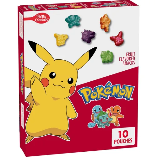 Vista 11 de Pokemon - Snacks con sabor a frutas, sin grasa y sin gluten, 17.6 onzas (22 bolsas)