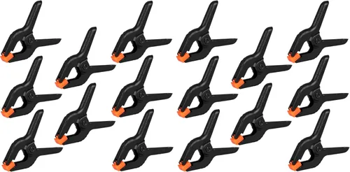 Vista 8 de Paquete de 2 abrazaderas de resorte, clips de plástico de 8.5 pulgadas, clips de fondo pequeños, abrazaderas resistentes, clips de resorte