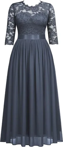 Vista 5 de Miusol Women's Formal Floral Lace Plus Size Wedding Maxi Dress