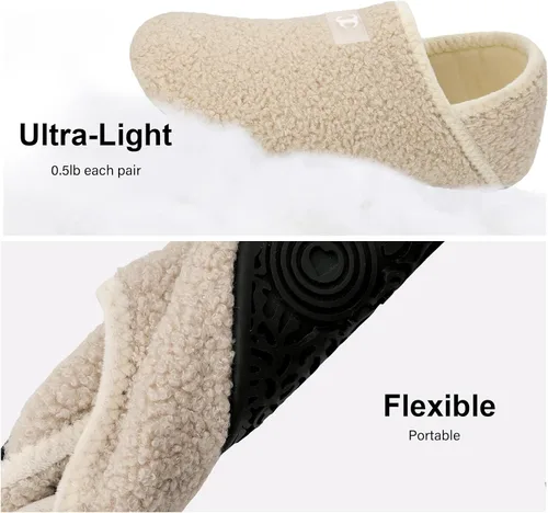 Vista 2 de Scurtain - Zapatillas de casa para mujer y hombre, zapatos de casa, calcetines cómodos, zapatos ligeros unisex para adultos descalzos