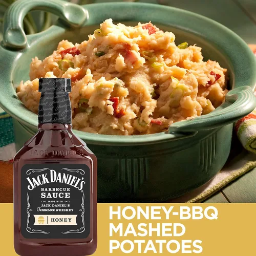 Vista 3 de Jack Daniel's Honey - Salsa para barbacoa (botella de 19 onzas)