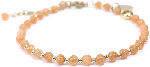 Vista 26 de Morchic 3mm Natural Gemstone Beaded Bracelet for Women, Dainty Tiny Charm Jewelry, Adjustable 7.1-8.6" Ideal Birthday Holiday Gift