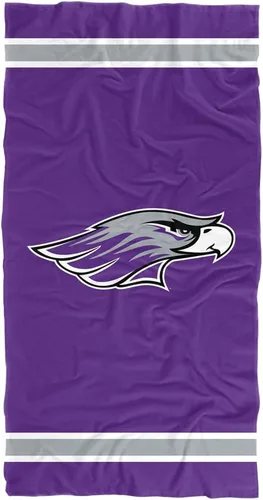 Vista 85 de LOGOVISION Manta Abilene Christian University, 30 x 60 pulgadas, logotipo primario CottonFront/PolyBackBeachTowel