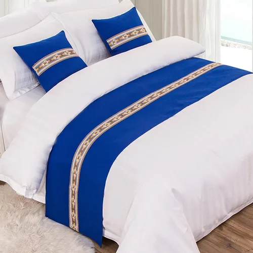 Vista 6 de Cojines con fundas de almohada a juego y núcleo de almohada de 17.7 x 17.7 in, paquete de 1, para decoración de cama, sala de estar, sofá Azul