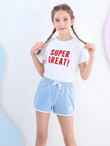 Vista 23 de Rolanko Pantalones cortos activos de delfín para niñas, paquete de 3 unidades, ciclismo, correr, verano, playa, atletismo, deportes, 4-14 años