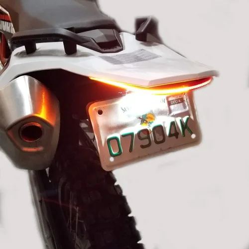 Vista 2 de Luz trasera integrada con eliminador de guardabarros transparente para KTM 690 Enduro SMC R (2012-2018)