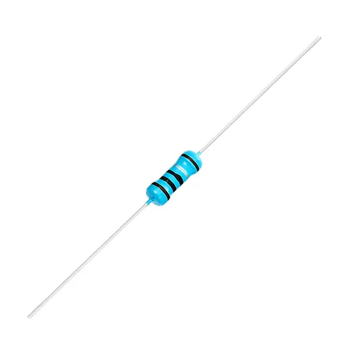 Vista 2 de Chanzon 100pcs 1/2W (0.5W) 1 Ω ohmios Resistencia fija de película metálica 0.01 ±1% Tolerancia 1R MF Orificio pasante Resistencias limitadoras