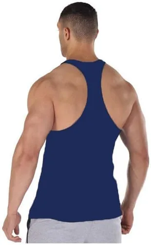 Vista 4 de TNWUBOLN Camisetas de tirantes para hombre, para culturismo, entrenamiento, gimnasio, entrenamiento, algodón, fitness, espalda en Y