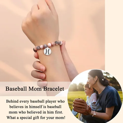 Vista 2 de UNGENT THEM Regalos para adolescentes y niños, pulsera de béisbol, baloncesto, fútbol, fútbol, regalos para niños, regalos de graduación