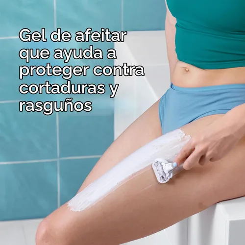 Vista 2 de Gillette Venus - Gel de afeitado vigorizante de mango e hibisco, para mujer