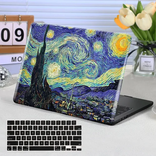 Vista 32 de Funut Funda para MacBook Pro de 13 pulgadas 2025 2024-2016 versión M2 M1 A2338 A2251 A2289 A2159 A1989 A1708 A1706, carcasa rígida de plástico