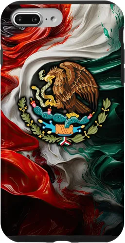 Vista 12 de Funda para iPhone 17 con diseño de bandera mexicana ahumada del orgullo de México del Cinco de Mayo