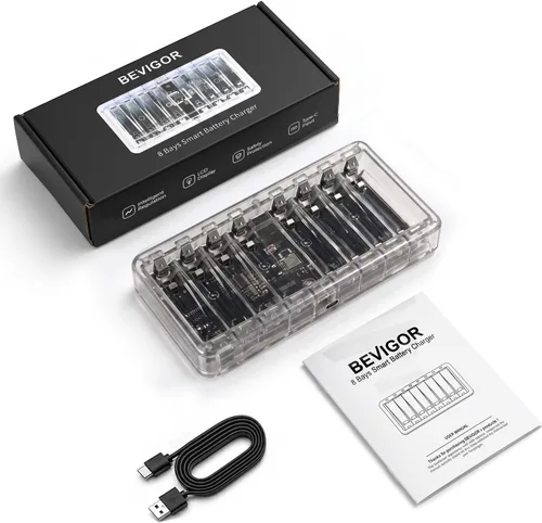 Vista 8 de Cargador de batería AA AAA para batería recargable AA AAA, cargador solamente