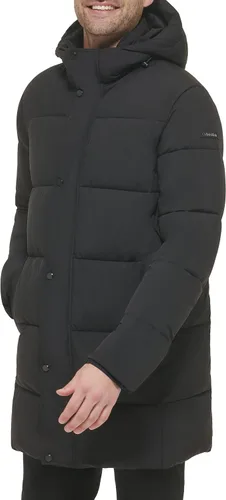 Vista 2 de Calvin Klein Chaqueta larga elástica acolchada para hombre