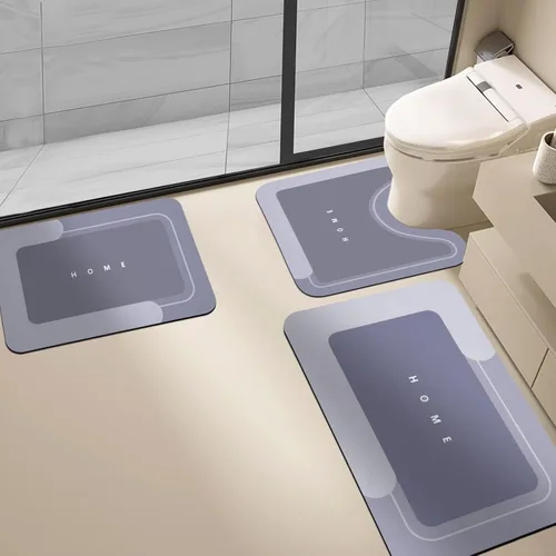 Vista 21 de Housego Tapete mágico de baño absorbente, alfombra de secado rápido, tapete mágico de baño antideslizante, alfombra de piso con respaldo de goma