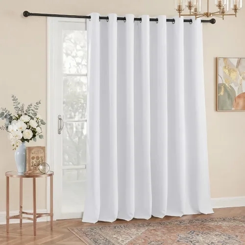 Vista 33 de RYB HOME Cortinas portátiles para puerta con privacidad, cortinas opacas y aislantes térmicas para dormitorio, armario, sala de estar, comedor, Beige