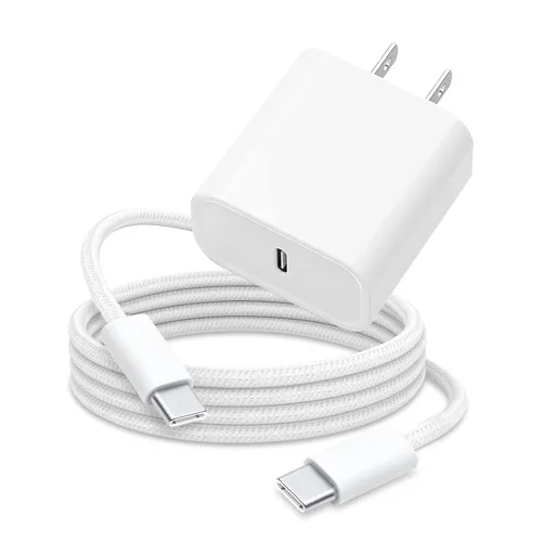 Vista 6 de Adaptador de cargador rápido de 3 pies y 20 W para AirPods 4 Gen 4 generación, AirPods Pro 3 2025/Pro 2 2nd, Air Pods Max 2024, iPhone 17 16e 16 15