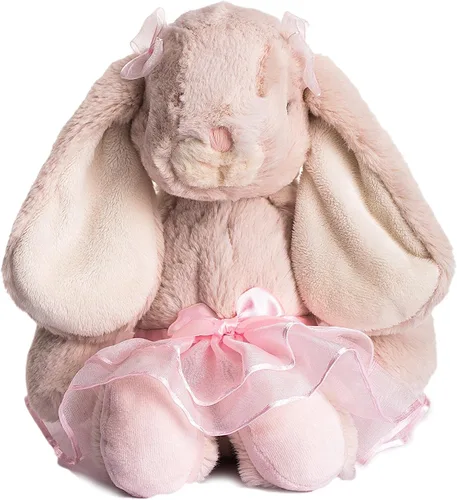 Vista 2 de DILLY DUDU Muñeca de conejo de peluche de bailarina/ballet de 10 pulgadas (Rosa)