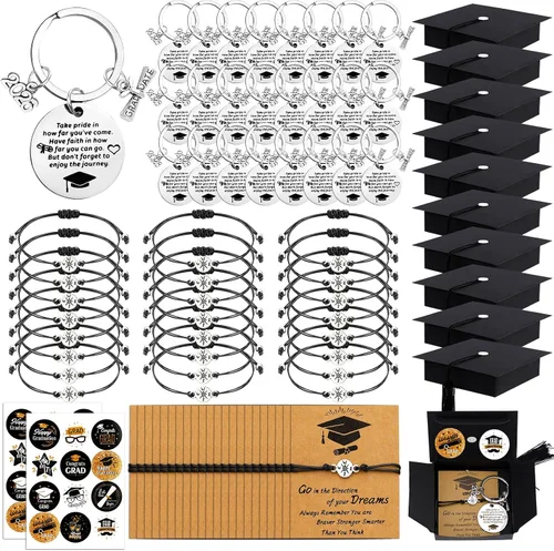 Vista 13 de LUYI 32 piezas de pulseras de joyería preppy para mujer, cuentas de arcilla, coloridas, pulseras heishi estilo surfista, conjunto de pulseras