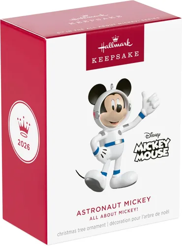 Vista 7 de Hallmark Keepsake Adorno navideño de Disney (astronauta Mickey)