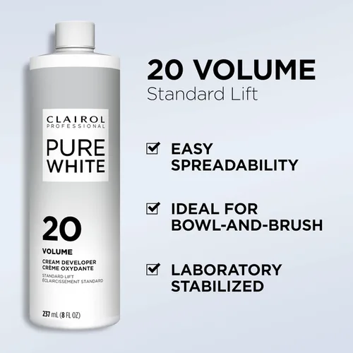 Vista 3 de Clairol Professional Pure White 20 Volume Hair Developers for Lightening & Gray Coverage