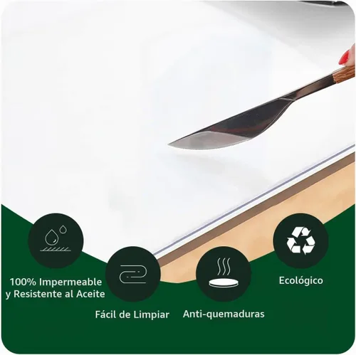 Vista 4 de Protector de PVC transparente de 8 x 36 pulgadas de grosor de 0.1 in de grosor, tapete rectangular pequeño de plástico de cristal, protector de mesa