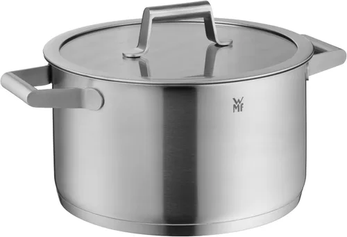 Vista 5 de WMF 732146040 Comfort Line Topfset Induktion Juego de ollas de acero inoxidable mate Cromargan de 4 piezas con tapa de cristal, escala, apilables