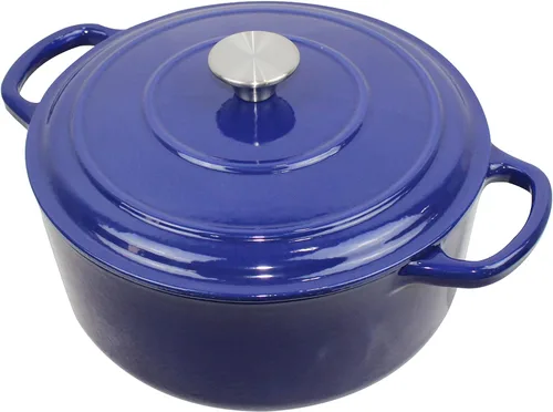 Vista 23 de Utensilios de cocina de hierro fundido esmaltado (Olla Mini 0,25 Qt., Glaciar)