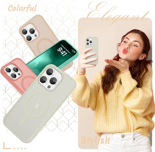 Vista 231 de Funda para Google Pixel 10 Pro XL, cubierta magnética mate, color negro Fit for MagSafe, Screen Protector included, Shockproof Military Grade