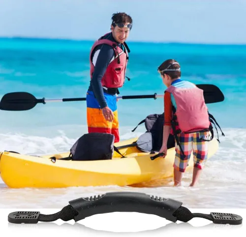 Vista 6 de Boncas Asas de transporte de kayak, resistente kit de accesorios de repuesto para kayaks, maleta, equipaje Mango lateral-4PK