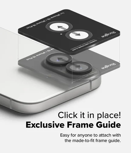 Vista 9 de Ringke Marco de cristal para lente de cámara [cubiertas individuales para lentes] compatible con iPhone 16 Plus y iPhone 16, protector de lente