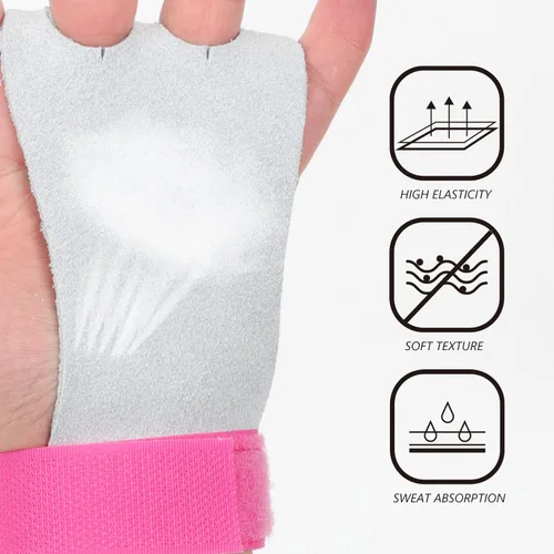 Vista 2 de Yardwe 5 pares de guantes de gimnasia para levantamiento de pesas, guantes de gimnasio para hombres, guantes de gimnasio para hombres, niños,