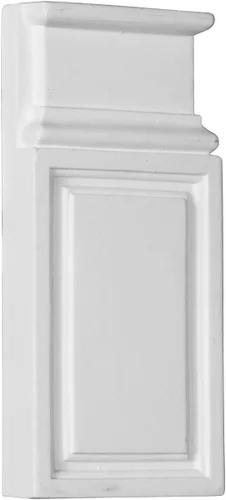 Vista 2 de Ekena Millwork PB04X10X01CL Bloques de zócalo Clásicos, 4 3/8"W x 9 5/8"H x 1 1/4"P, Imprimado
