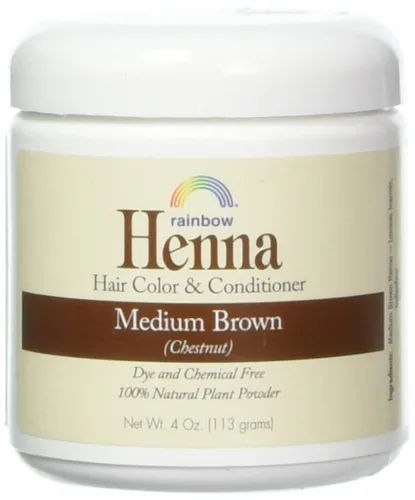 Vista 5 de Henna Rainbow Research para teñir el cabello, de color negro, 4 onza Caoba persa