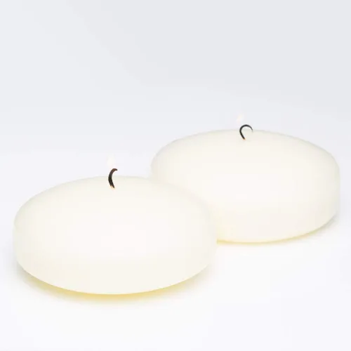 Vista 4 de Richland® Juego de 24 velas flotantes blancas de 2 pulgadas
